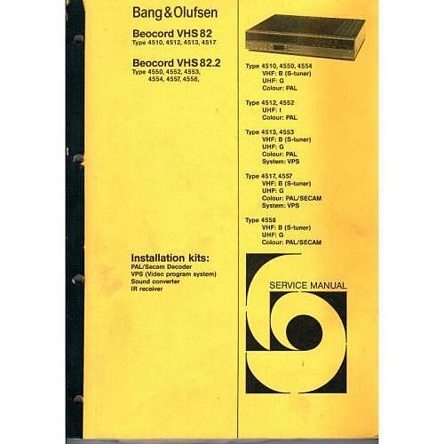 Manual Beocord VHS 82/82.2