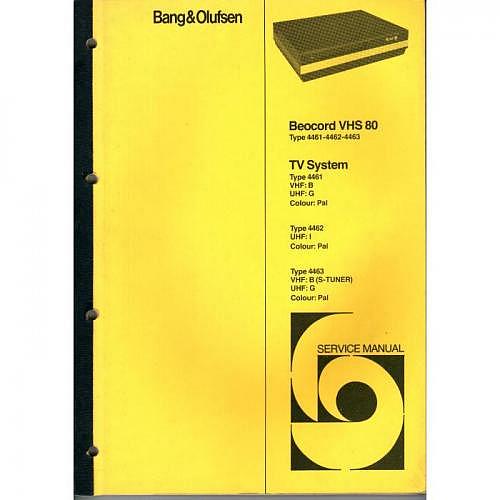 Manual Beocord VHS 80