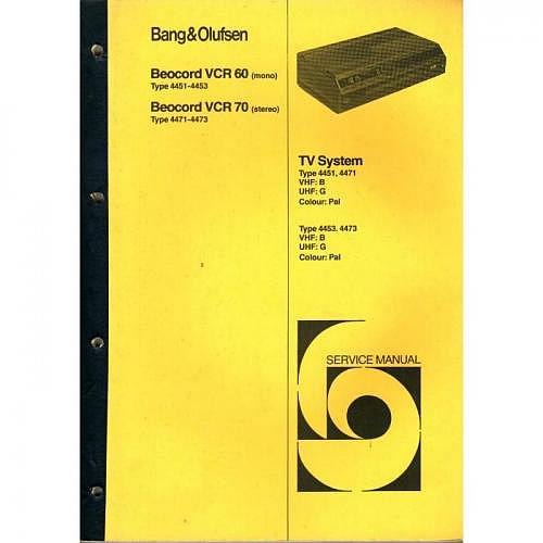 Manual Beocord VCR 60/70