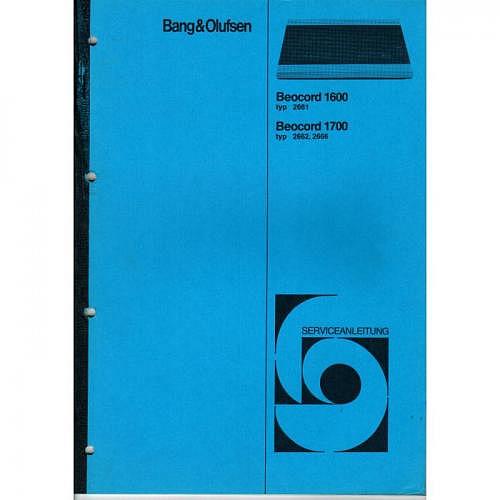 Manual Beocord 1600/1700