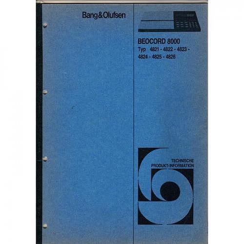 Manual Beocord  8000
