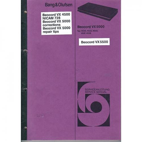 Manual Beocord VX 4500/5000/5500