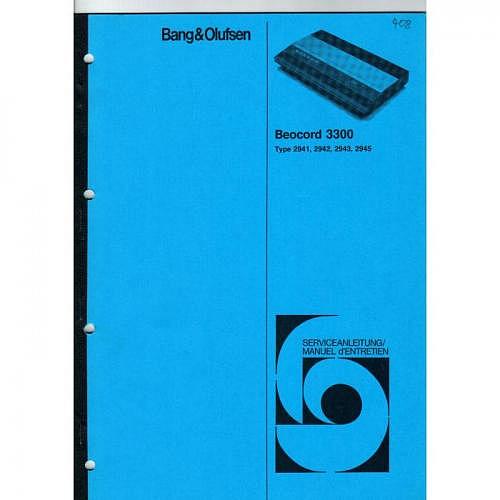 Manual Beocord  3300