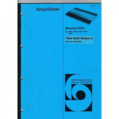 Manual Beocord  4500