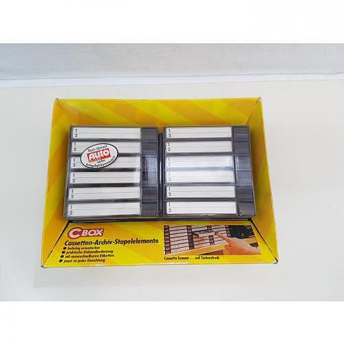 C-Box Cassetten-Archiv-Stapelelemente