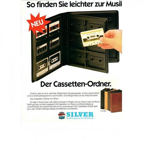 Cassettenordner Silver SCA690