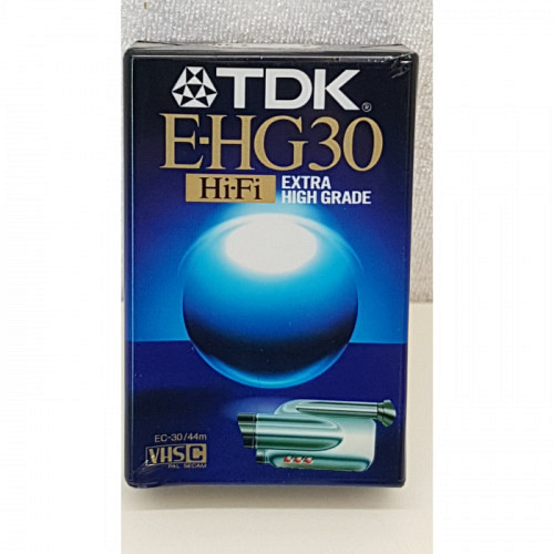 VHS-C Cassette E30 TDK E-HG
