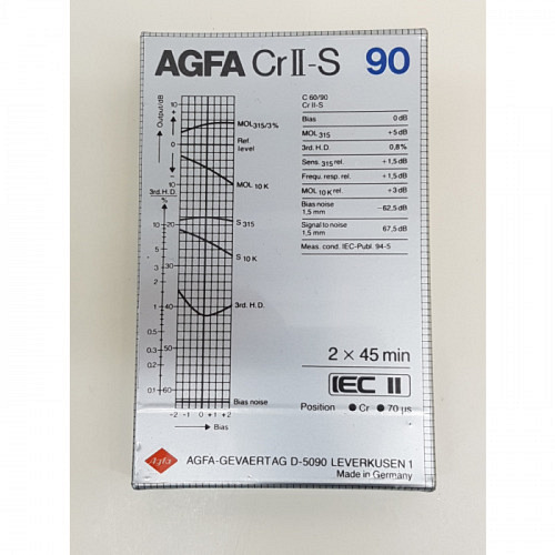 Compact Cass. Agfa Superchrom HDX 90