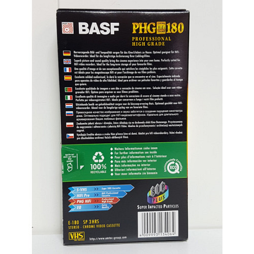 VHS Cassette EMTEC PHG180