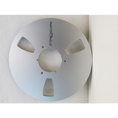 Metall Spule silber Stereoscope 26.6 cm