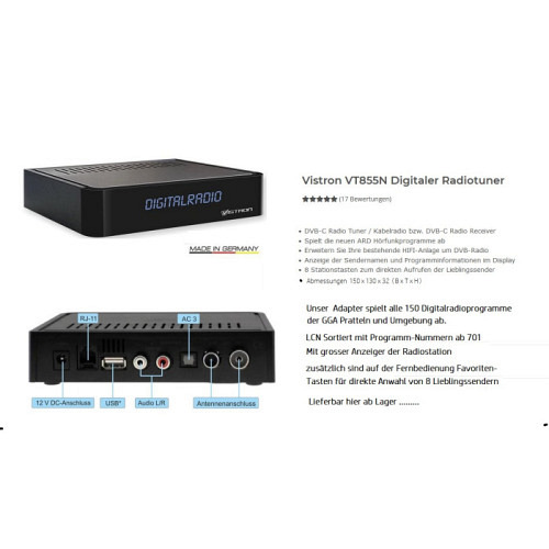  Bundle Vistron DVB-C  mit Transcoder-Solo