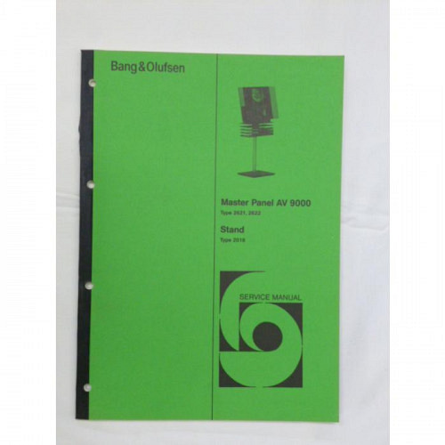 Master Panel AV9000  Bang&Olufsen Servicemanual 