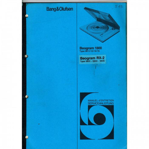 Beogram 1800-RX-2
