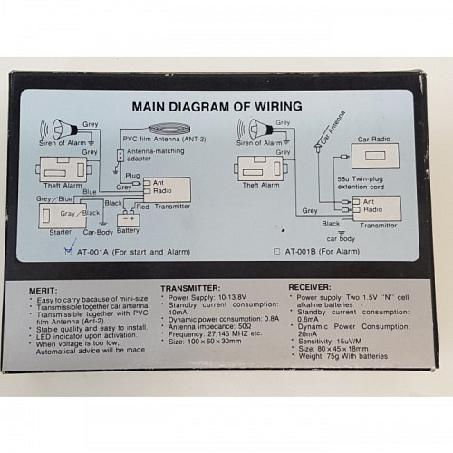 Wireless Alarm Pager Autostar AT-001/4