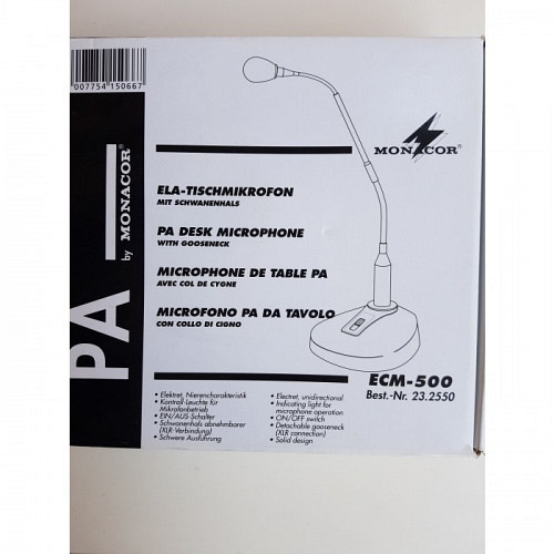 Monacor ECM-500 Schwanenhalsmikro