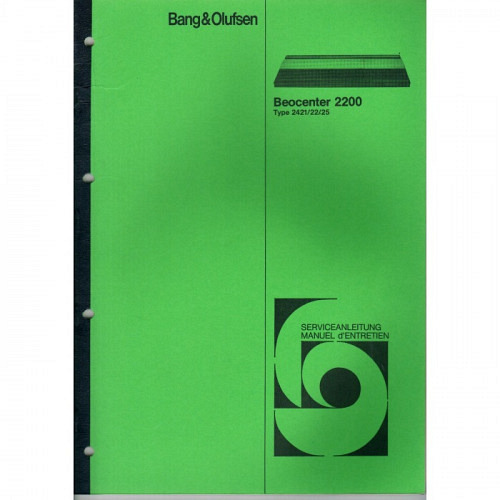 Beocenter  2200 Bang&Olufsen Servicemanual 
