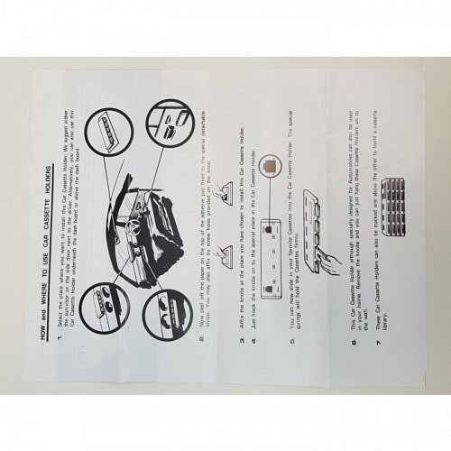 Car Cassette Holder flat