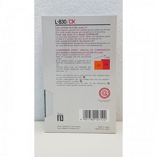 Betamax Cassette L830  Sony