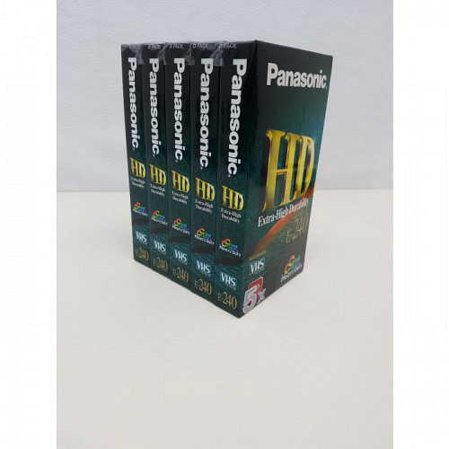 VHS Cassette E240 Panasonic 5er Pack