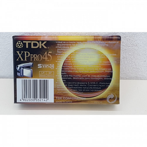 S-VHS-C Cassette SE-C45 TDK XPro