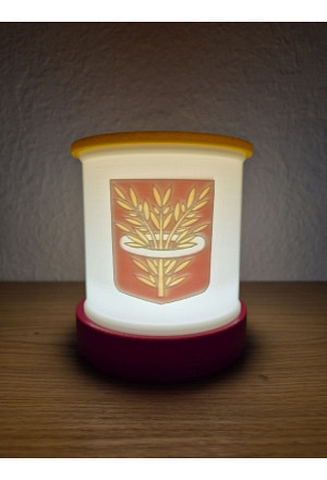 Lithophane mit Familienwappen oder Vereinslogo