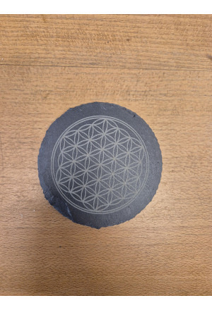 Schiefer-Untersetzer Blume des Lebens