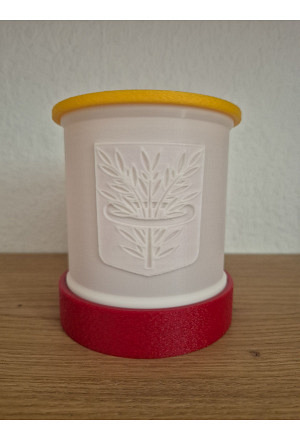 Lithophane mit Familienwappen oder Vereinslogo