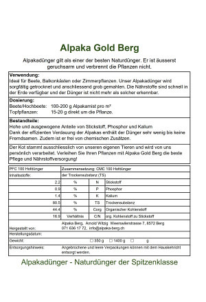 Alpaka Gold Berg 350 g