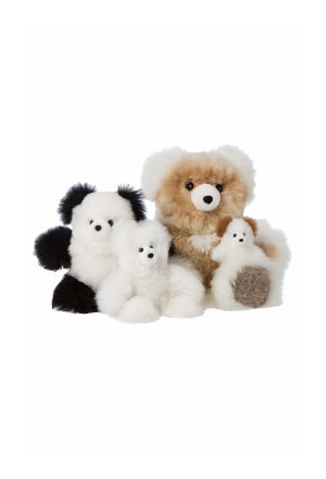 Alpaka Kuscheltier TEDDY (15cm) aus Alpaka Fell handgemacht