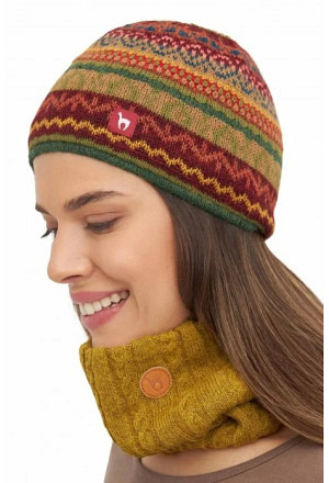 Alpaka Jacquard Mütze LUNA aus 100% Baby Alpaka Kompromisslose solide Qualität aus Peru