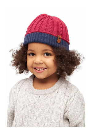 Alpaka Mütze ELISUAVE aus Alpaka-Baumwoll-Mix für Kinder
