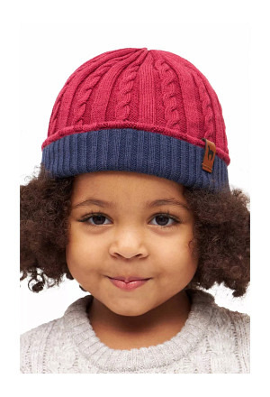 Alpaka Mütze ELISUAVE aus Alpaka-Baumwoll-Mix für Kinder