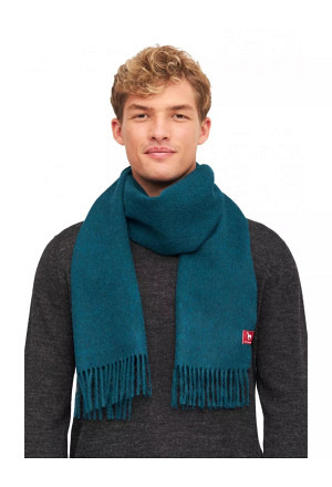 Alpaka Schal UNI aus 100% Baby Alpaka 30*180 cm Farbe:  pfaugrün