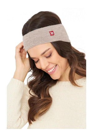 Alpaka Stirnband UNI aus 100% Baby Alpaka Farbe: sand