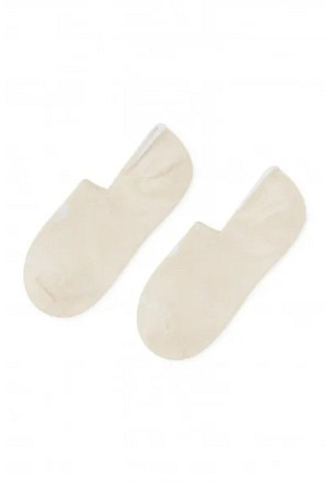 Alpaka Premium SLIPPER-SOCKEN aus Baby-Alpaka-Pima-Mix wei..