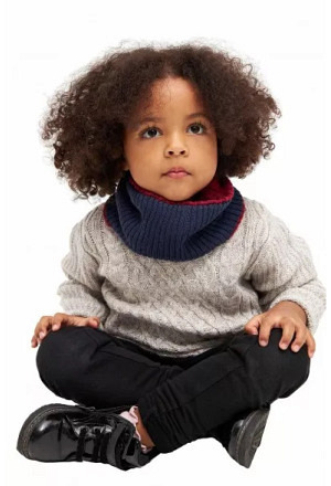 Alpaka Loopschal ELISUAVE aus Alpaka-Baumwoll-Mix