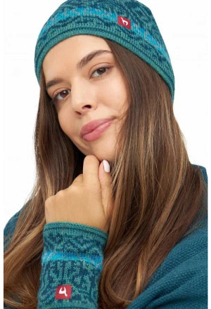 Alpaka Jacquard Mütze CHIMU aus 100% Baby Alpaka