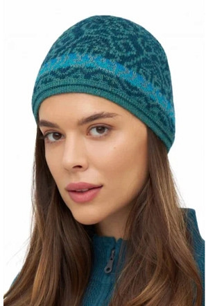 Alpaka Jacquard Mütze CHIMU aus 100% Baby Alpaka