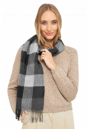 Alpaka Schal KARO aus 100% Baby Alpaka