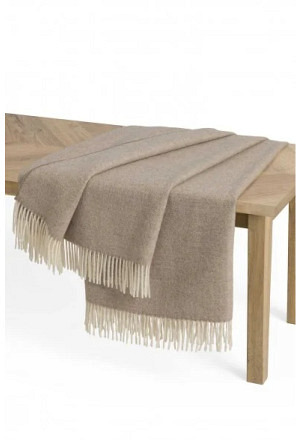 Alpaka Tages Decke FISCHGRAT aus 100% Baby Alpaka