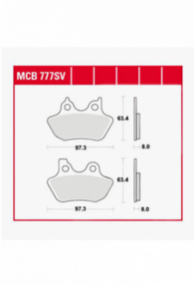 Bremsbelag TRW / Lucas MCB777SV