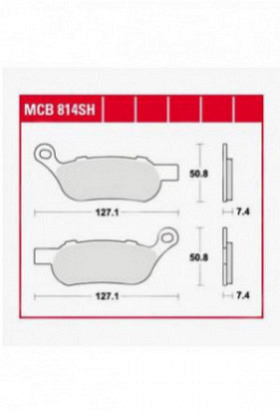 Bremsbelag TRW / Lucas MCB814SH
