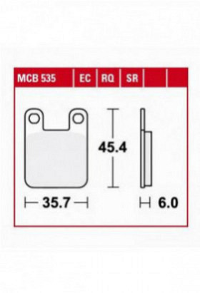 Bremsbelag TRW / Lucas MCB535