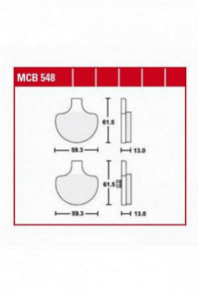 Bremsbelag TRW / Lucas MCB548