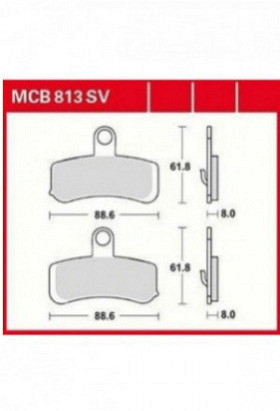 Bremsbelag TRW / Lucas MCB813SV