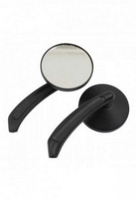 Spiegelset Rund schwarz