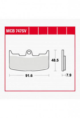 Bremsbelag TRW / Lucas MCB747SV