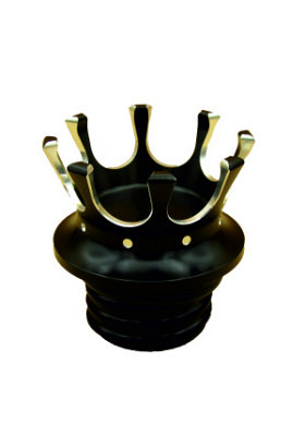 Tankdeckel Krone schwarz/silber