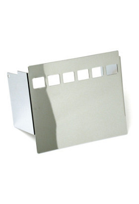 Batteriekasten Abdeckung Chrom 6 Loch