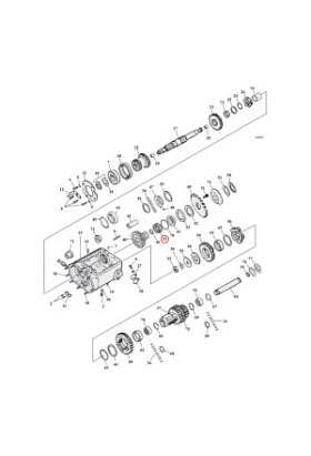 Nadellager Getriebehauptwelle, Jims